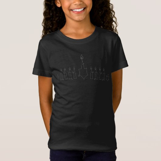 ハヌカー(ユダヤ教の祭り)Tシャツ Tシャツ (正面)