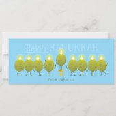 ハヌカー（ユダヤ教）メノラーオリーブ | グリーティングカードのグループ化 (正面)