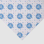 ハヌカー（ユダヤ教）メノラーオン水玉模様 薄葉紙 (詳細)