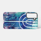 ハヌカー(ユダヤ教)メノラーサムスンギャラクシーS21電話ケース SAMSUNG GALAXYケース (裏面横)