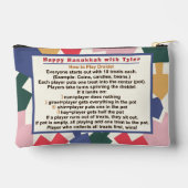 ハヌカー（ユダヤ教）メノラードリードルスゲーム アクセサリーポーチ (裏面)