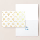 ハヌカー(ユダヤ教)メノラーフォイルカード 箔カード (ディスプレー)