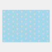 ハヌカー（ユダヤ教）メノラーブルーオイトゥーザワールドホリデーパック ラッピングペーパーシート (正面2)