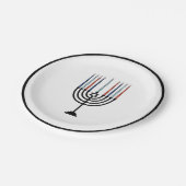 ハヌカー(ユダヤ教)メノラーホリデイ紙プレート ペーパープレート (アングル)