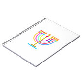 ハヌカー（ユダヤ教）メノラーライツホリデーシンボル ノートブック (左側)