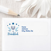 ハヌカー（ユダヤ教）メノラー星 ラベル (インサイチュ)