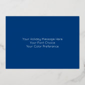 ハヌカー（ユダヤ教）メノラー水彩おもしろいうれしそうな 箔シーズンカード (裏面)