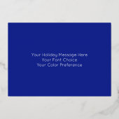 ハヌカー（ユダヤ教）メノラー水彩愛と光 箔シーズンカード (裏面)