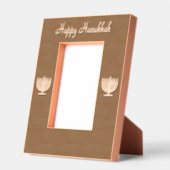 ハヌカー（ユダヤ教）メノラー4サラ・レーザー レーザー彫刻フレーム (左)