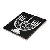 ハヌカー（ユダヤ教）メノラー タイル (側面)