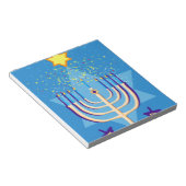 ハヌカー(ユダヤ教)メノラー ノートパッド (アングル)