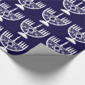 ハヌカー（ユダヤ教）メノラー ラッピングペーパー (角)