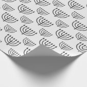 ハヌカー（ユダヤ教）メノラー ラッピングペーパー (角)