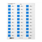 ハヌカー（ユダヤ教）メノラー ラベル (フルシート)