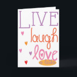 ハヌカー「ライブ笑いラブアラザラケット」カード（封筒つき） シーズンカード<br><div class="desc">白い封筒で「生きる、笑う、ラテキを愛する」グリーティングカード。「幸せなハヌカー（ユダヤ教の祭り）」を削除してパーソナライズし、自分のフォントのスタイル、色お気に入りの、サイズを選択して独自の文言を追加する。感謝していストップはショッピングで感謝!!!ハッピーハヌカー/ハヌカー（ユダヤ教の祭り）!</div>