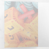 ハヌカー 三つ折りクリスマスカード (内部最初)