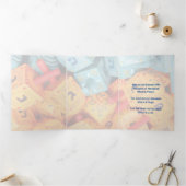 ハヌカー 三つ折りクリスマスカード (内部)