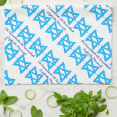 "ハヌカー"台所タオルダビデの星 キッチンタオル (折り畳み)