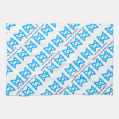 "ハヌカー"台所タオルダビデの星 キッチンタオル (横)