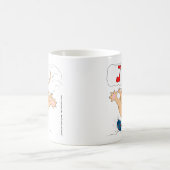 ハヌカーDradle (gimel)を急襲しているs10猫 コーヒーマグカップ (中央)