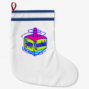ハヌカーDreidel ラージクリスマスストッキング
