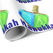 ハヌカーDreidels ラッピングペーパー (ロールコーナー)