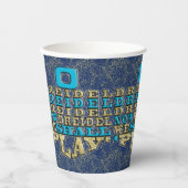 ハヌカーODreidell 8オズ。紙コップ 紙コップ (正面)