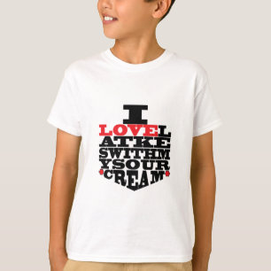 ハヌカーTシャツのキッズ「I Love Latkes」 Tシャツ