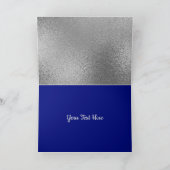 ハヌカ恵み(ユダヤ教)メノラーブルー&シルバー シーズンカード (内部)