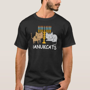 ハヌカ猫 ジューイス かわいい猫 ハヌカ 猫 Tシャツ