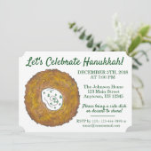 ハヌカ祝ラトケスユダヤ教の休日パーティー 招待状 (スタンド正面)