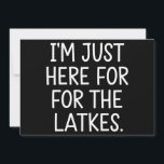 ハヌカ祭り、私はただのラトケ目当てで来たのよ、ユダヤ人 シーズンカード<br><div class="desc">ハヌカ祭、私はラトケのためだけに来た、ユダヤ人の祭り</div>