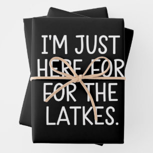 ハヌカ祭り 私はただのラトケ目当て ユダヤ ラッピングペーパーシート