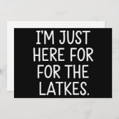 ハヌカ祭り、私はただのラトケ祭り Jewish  シーズンカード (正面/裏面)