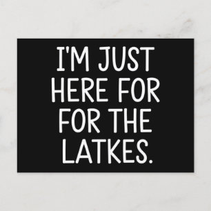 ハヌカ祭り、私はただのラトケ（ジャガイモのパン）目当てで来たユダヤ人 ポストカード