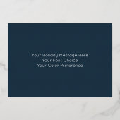 ハヌカ絵画ー抽象芸術（ユダヤ教）メノラー 箔シーズンカード (裏面)