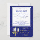 ハヌカ金ゴールド(ユダヤ教)メノラーハヌカサミーチディナー 招待状 (正面)