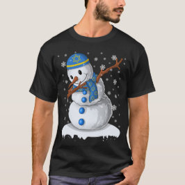 ハヌカ ダビング 雪だるま チャヌカ ホリデー Tシャツ