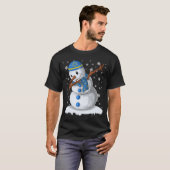 ハヌカ ダビング 雪だるま チャヌカ ホリデー Tシャツ (正面フル)