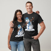 ハヌカ ダビング 雪だるま チャヌカ ホリデー Tシャツ (ユニセックス)