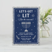 ハヌカ・パーティーでLet's Get Lit 招待状 (スタンド正面)