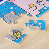 ハヌカ「ペッツ」パーソナライズされたパズル ジグソーパズル (側面)