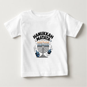 ハヌカ・マタタ 笑えるユダヤ人のハヌカ ベビーTシャツ