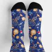 ハヌカ メノーラ ドレイデル ソックス (上部)