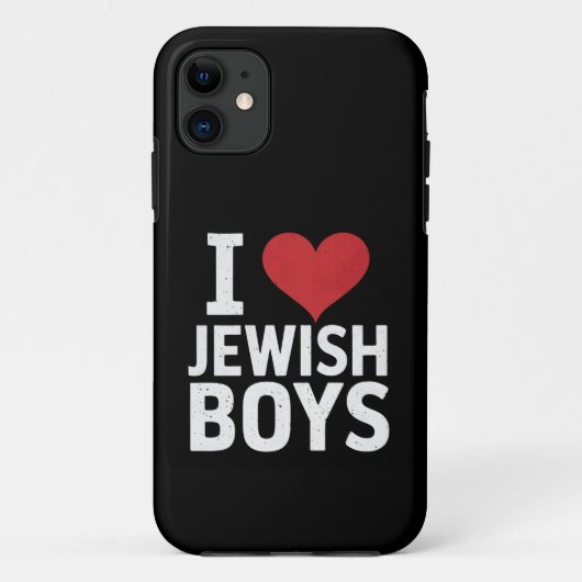 ハヌカ ユダヤ人男子大好き ユダヤ系男子愛してる Case-Mate iPhoneケース (裏面)