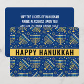 ハヌカ 祝星 ダビデ 星 かわいい トレンディ シーズンカード (正面/裏面)