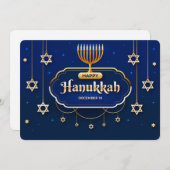 ハヌカ 祝賀カード シーズンカード (正面/裏面)