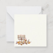 ハヌカ 祝賀カード ノートカード (裏面)