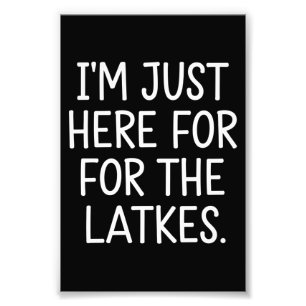 ハヌカ 私はただのラトケのためにここにいる ユダヤ人 フォトプリント           