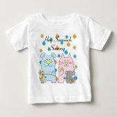 ハヌカ·Tシャツの子どもたちが「ハグ·サミーチ」を個人設定 ベビーTシャツ (正面)